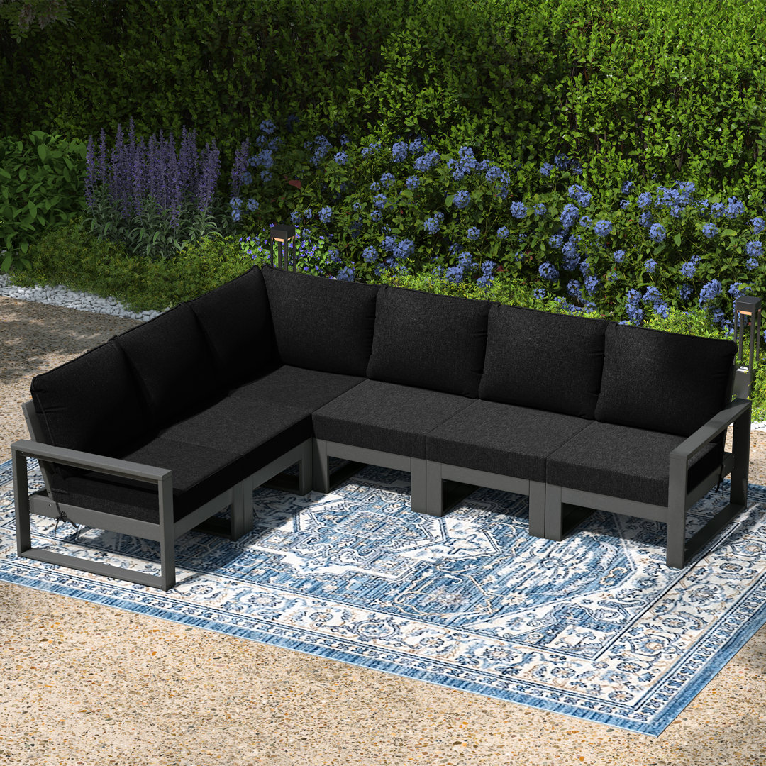Patio 6-Piece Deep Seating Set With Frame